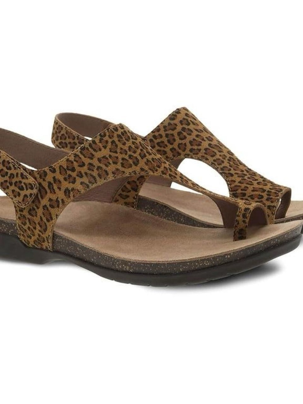Dansko Women's Leopard Print Toe-Thong Sandals